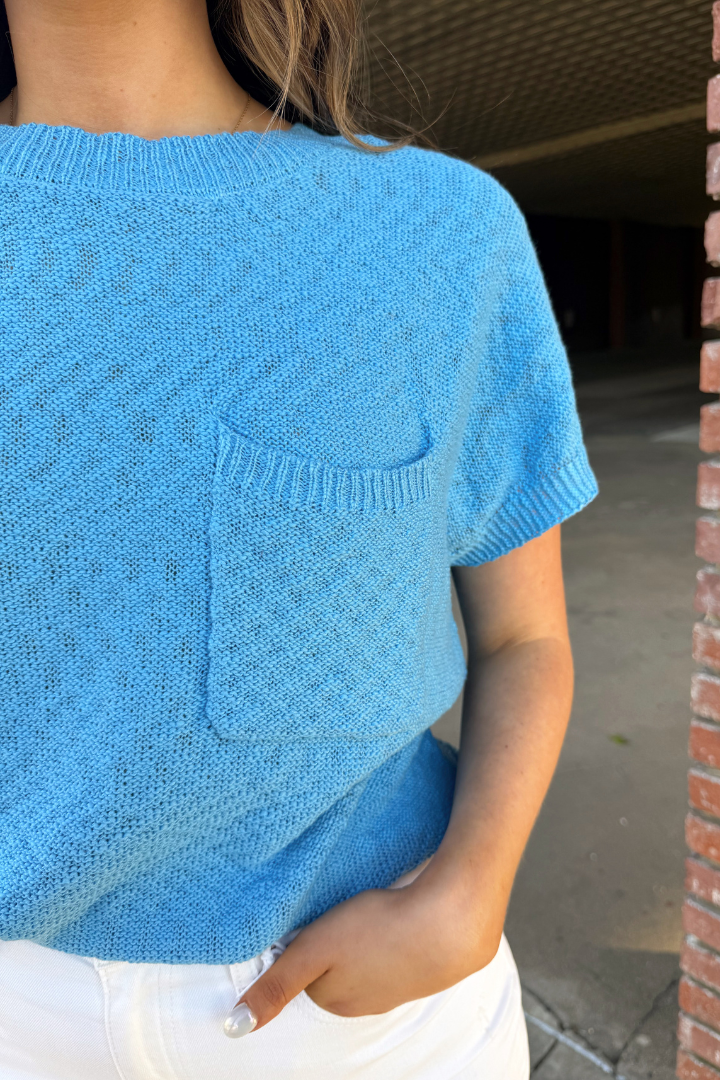 Aurora Sweater-Blue-1- Tops-HYFVE-Usher & Co - Women's Boutique Located in Atoka, OK and Durant, OK