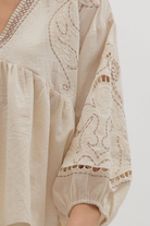 Autumn Charm Blouse-1- Tops-ENTRO-Usher & Co - Women's Boutique Located in Atoka, OK and Durant, OK