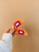 Peachy Flower Hair Clip-8- Accessory-ETTA & EAST-Usher & Co - Women's Boutique Located in Atoka, OK and Durant, OK