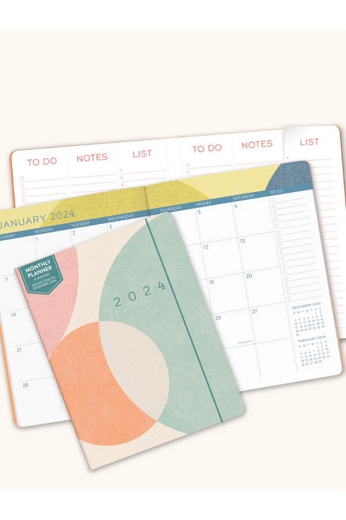 2024 Find Balance Just Right Monthly Planner-Planners-STUDIO OH-Usher & Co - Women's Boutique Located in Atoka, OK and Durant, OK