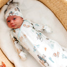 Copper Pearl: Newborn Knotted Gown - Boone-12- Baby/Kids/Men-Copper Pearl-Usher & Co - Women's Boutique Located in Atoka, OK and Durant, OK