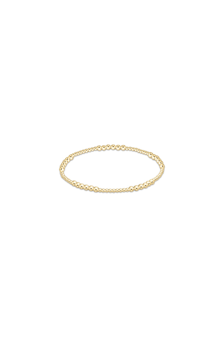 Enewton: Blissful Gold 3MM Bracelet - Gold-7- Jewelry-ENEWTON-Usher & Co - Women's Boutique Located in Atoka, OK and Durant, OK