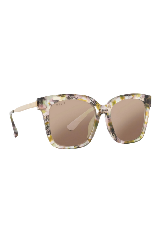 DIFF: Bella-Agate Cherry Blossom Mirror-Sunglasses-DIFF-Usher & Co - Women's Boutique Located in Atoka, OK and Durant, OK