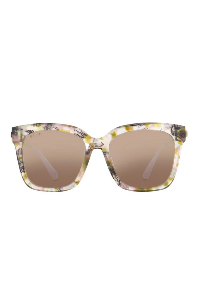 DIFF: Bella-Agate Cherry Blossom Mirror-Sunglasses-DIFF-Usher & Co - Women's Boutique Located in Atoka, OK and Durant, OK