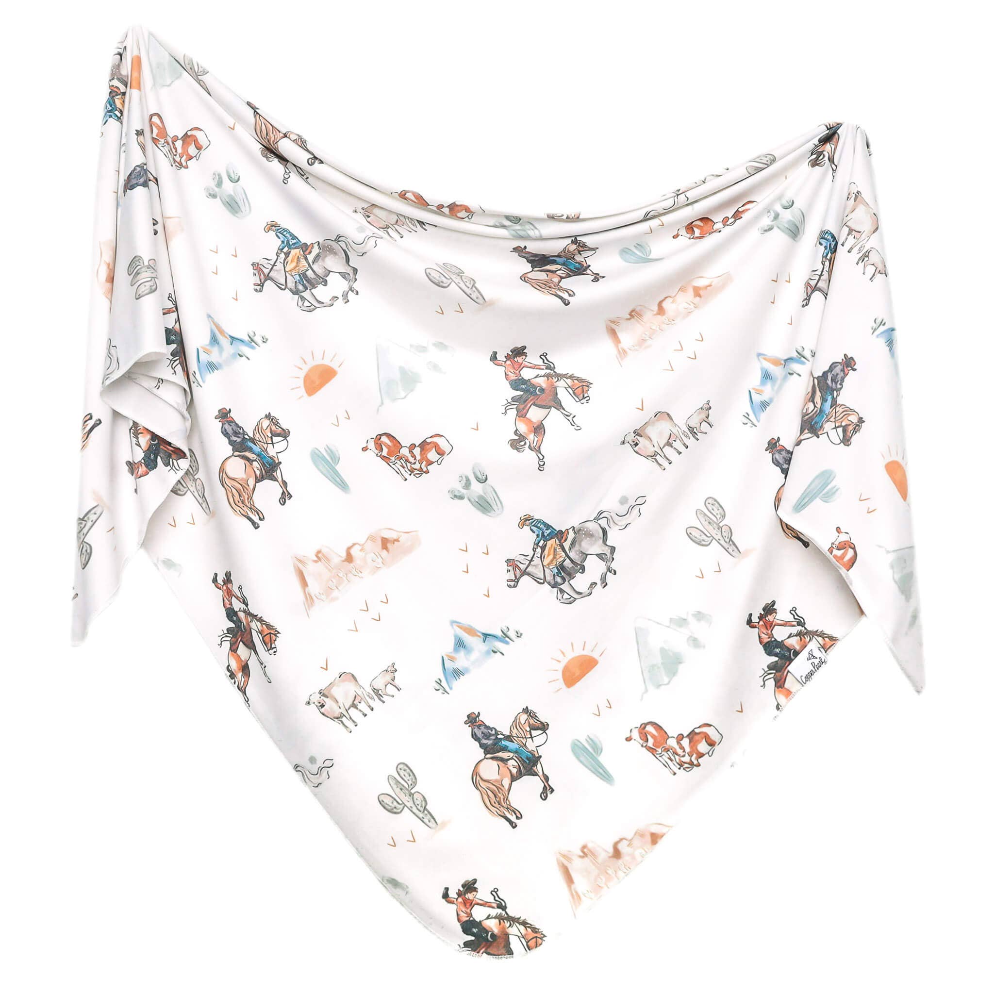Copper Pearl: Knit Swaddle Blanket - Boone-12- Baby/Kids/Men-Copper Pearl-Usher & Co - Women's Boutique Located in Atoka, OK and Durant, OK