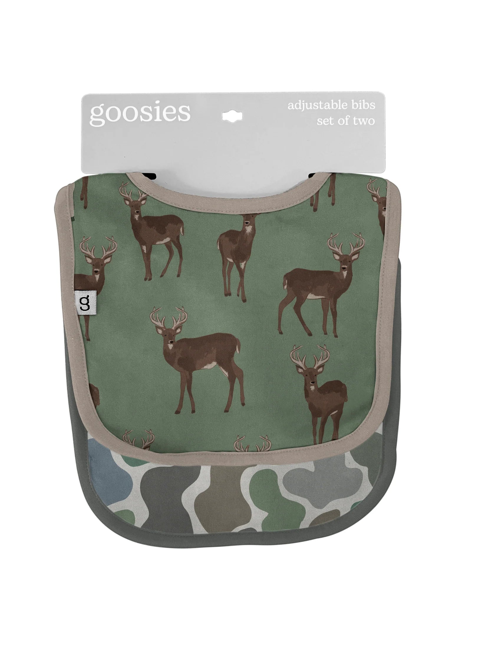Goosies: Bib Set-Deer-12- Baby/Kids/Men-Goosies-Usher & Co - Women's Boutique Located in Atoka, OK and Durant, OK