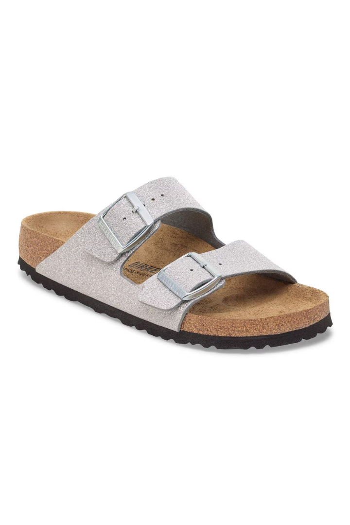 Birkenstock: Arizona-Shiny Glitter Silver-9- Shoes-BIRKENSTOCK-Usher & Co - Women's Boutique Located in Atoka, OK and Durant, OK