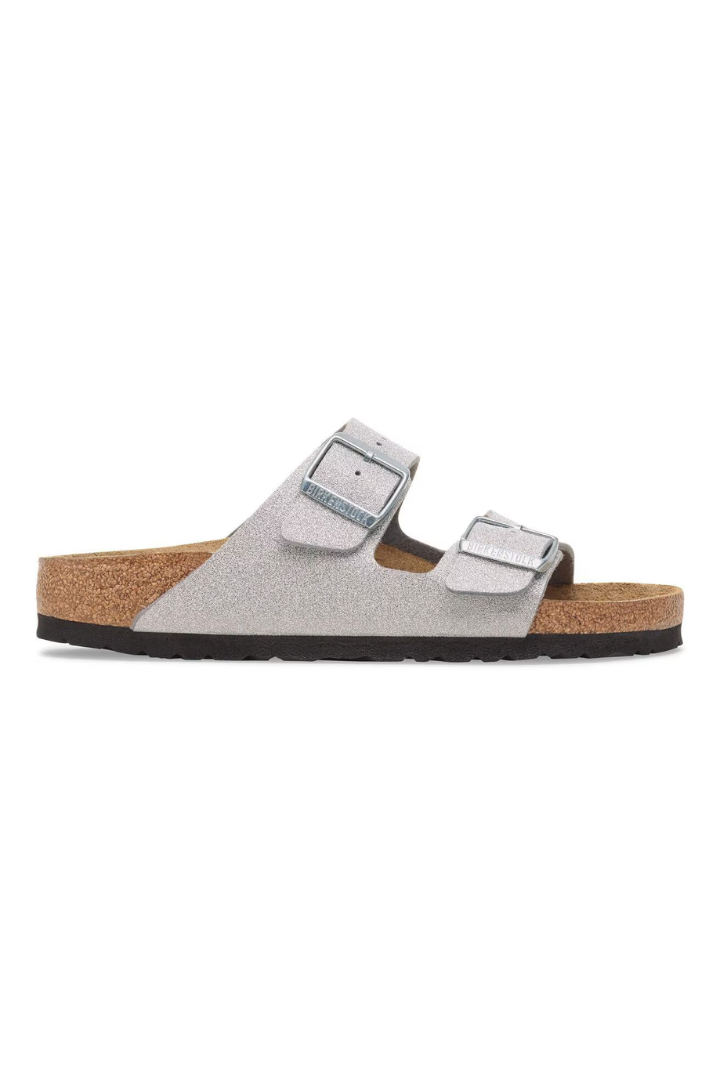 Birkenstock: Arizona-Shiny Glitter Silver-9- Shoes-BIRKENSTOCK-Usher & Co - Women's Boutique Located in Atoka, OK and Durant, OK