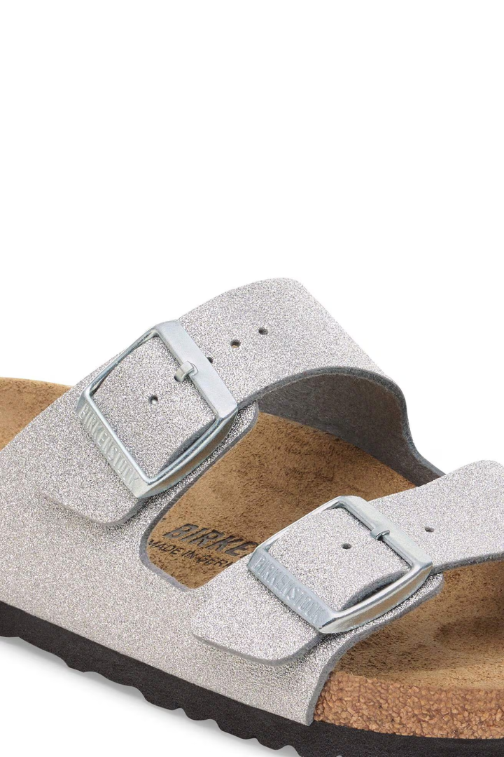 Birkenstock: Arizona-Shiny Glitter Silver-9- Shoes-BIRKENSTOCK-Usher & Co - Women's Boutique Located in Atoka, OK and Durant, OK