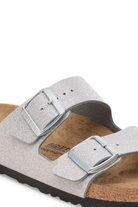 Birkenstock: Arizona-Shiny Glitter Silver-9- Shoes-BIRKENSTOCK-Usher & Co - Women's Boutique Located in Atoka, OK and Durant, OK
