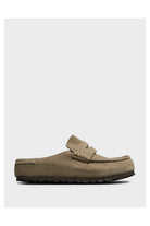 Birkenstock: Naples Wrapped Suede-Taupe-9- Shoes-Birkenstock-Usher & Co - Women's Boutique Located in Atoka, OK and Durant, OK