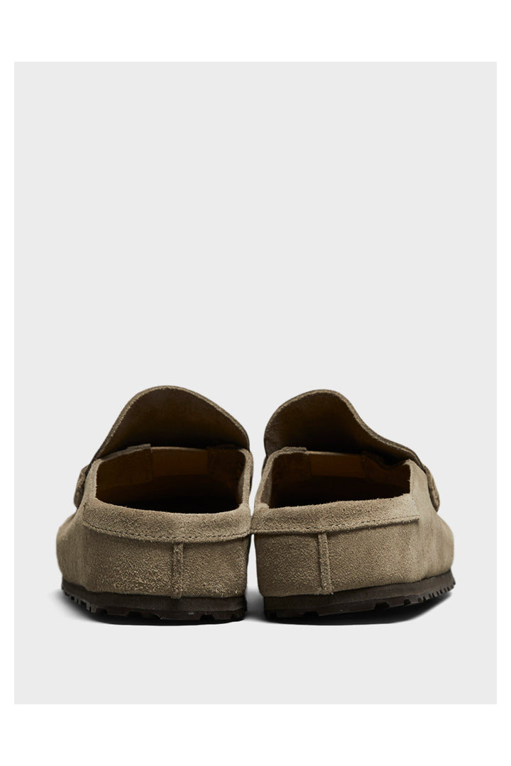 Birkenstock: Naples Wrapped Suede-Taupe-9- Shoes-Birkenstock-Usher & Co - Women's Boutique Located in Atoka, OK and Durant, OK
