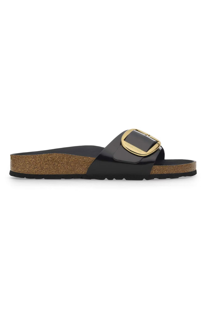 Birkenstock: Madrid Big Buckle-High Shine Black-9- Shoes-BIRKENSTOCK-Usher & Co - Women's Boutique Located in Atoka, OK and Durant, OK