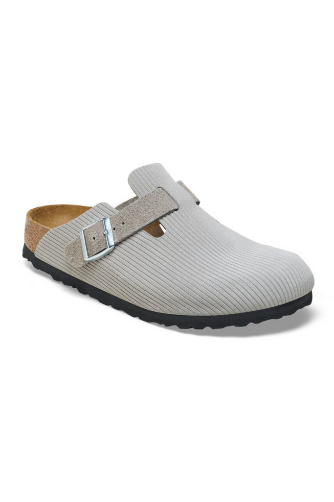 Birkenstock: Boston-Corduroy Stone Coin-USHER & CO -Usher & Co - Women's Boutique Located in Atoka, OK and Durant, OK