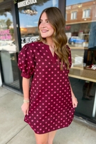 Brookie Polka Dot Dress-6- Dress/Romp/Jump-JODIFL-Usher & Co - Women's Boutique Located in Atoka, OK and Durant, OK