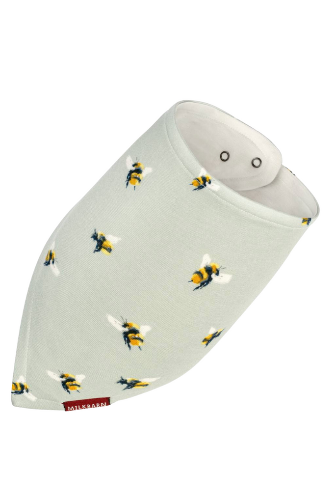 Bamboo Kerchief Bib-Bumblebee-Baby-Milkbarn-Usher & Co - Women's Boutique Located in Atoka, OK and Durant, OK