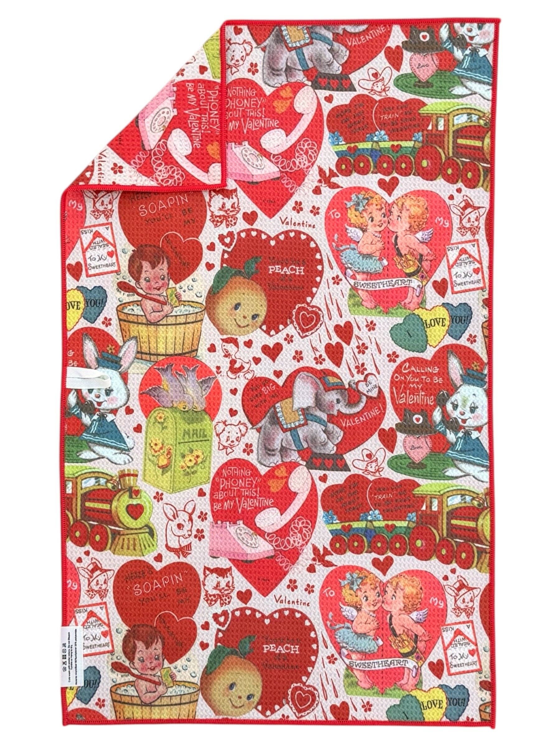 Crae: Double-Sided Hand Towel-Sealed With A Kiss-11- Gift/Home-Crae.Home-Usher & Co - Women's Boutique Located in Atoka, OK and Durant, OK