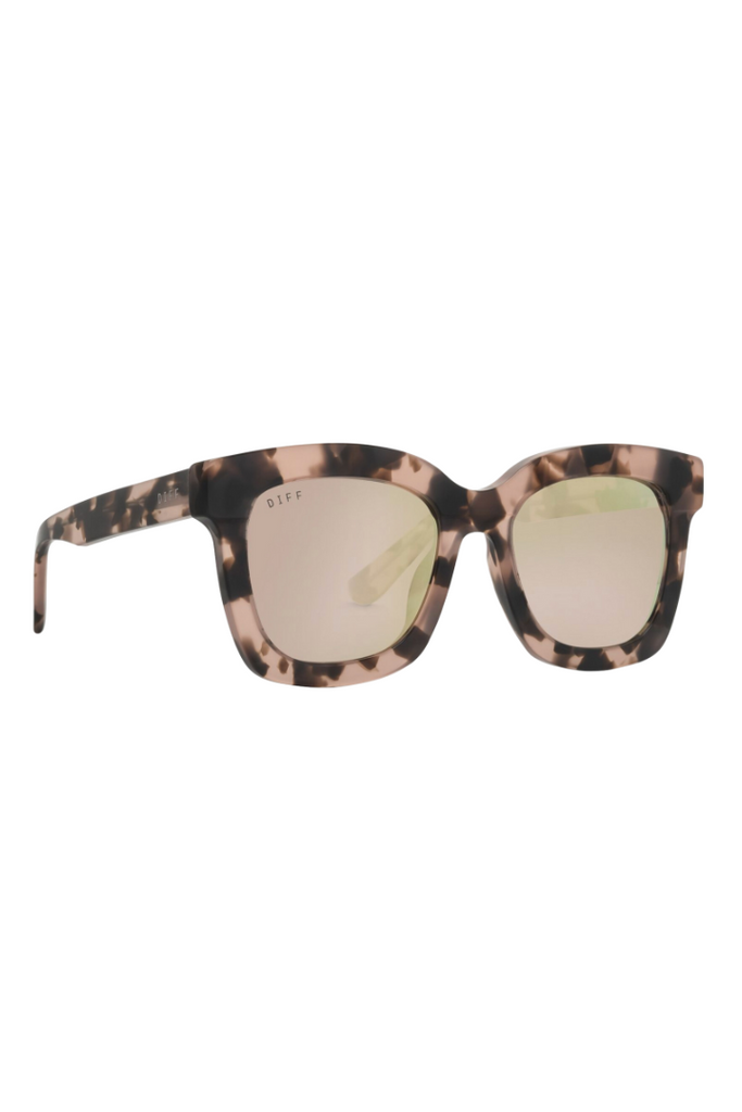DIFF: Carson-Himalayan Tortoise Cherry Blossom Mirror-Sunglasses-DIFF-Usher & Co - Women's Boutique Located in Atoka, OK and Durant, OK