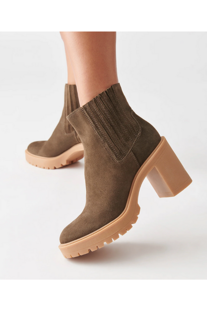 Dolce Vita: Caster H2O Booties Olive-Boots-Dolce Vita-Usher & Co - Women's Boutique Located in Atoka, OK and Durant, OK