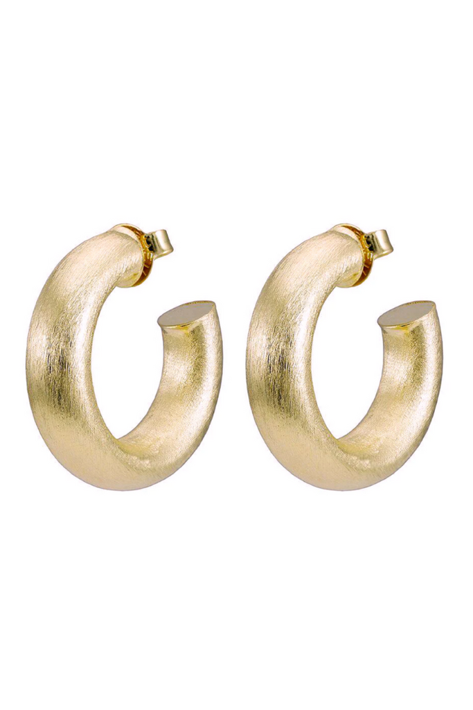 Sheila Fajl: Small Chantal Hoops-Champagne Gold-Earrings-SHEILA FAJL-Usher & Co - Women's Boutique Located in Atoka, OK and Durant, OK