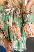 Chantilly Floral Top-1- Tops-Glam-Usher & Co - Women's Boutique Located in Atoka, OK and Durant, OK