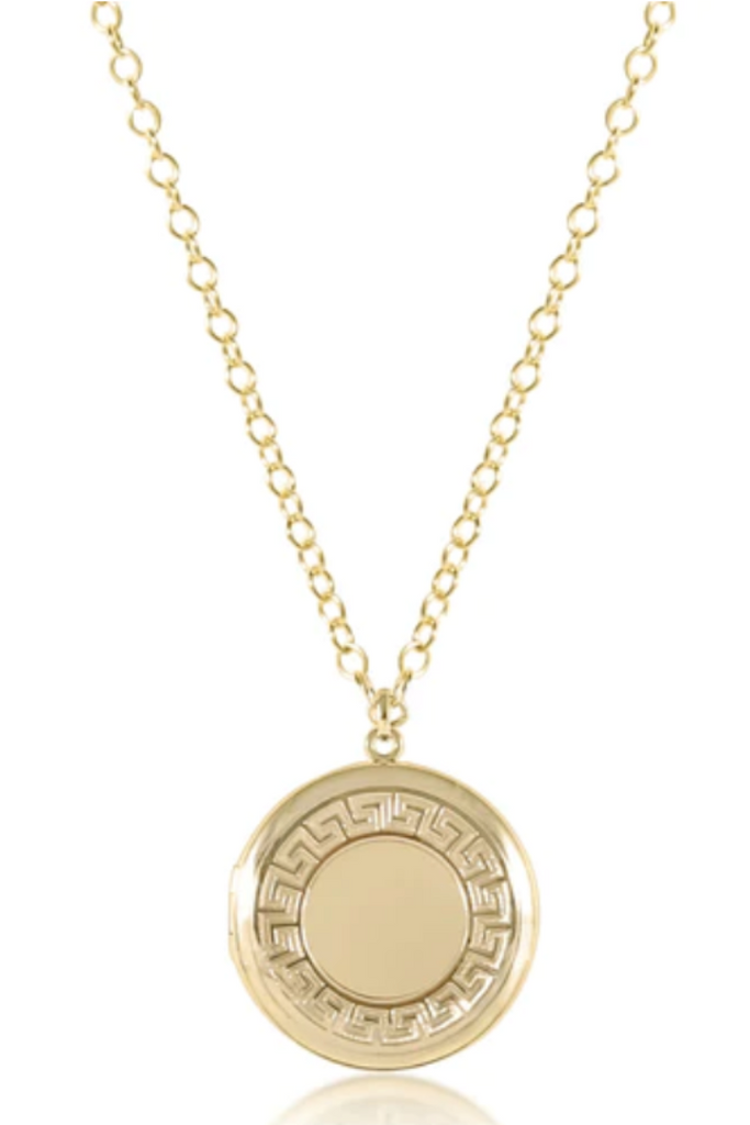 enewton: 18" Cherish Medium Locket-Gold-Necklaces-ENEWTON-Usher & Co - Women's Boutique Located in Atoka, OK and Durant, OK