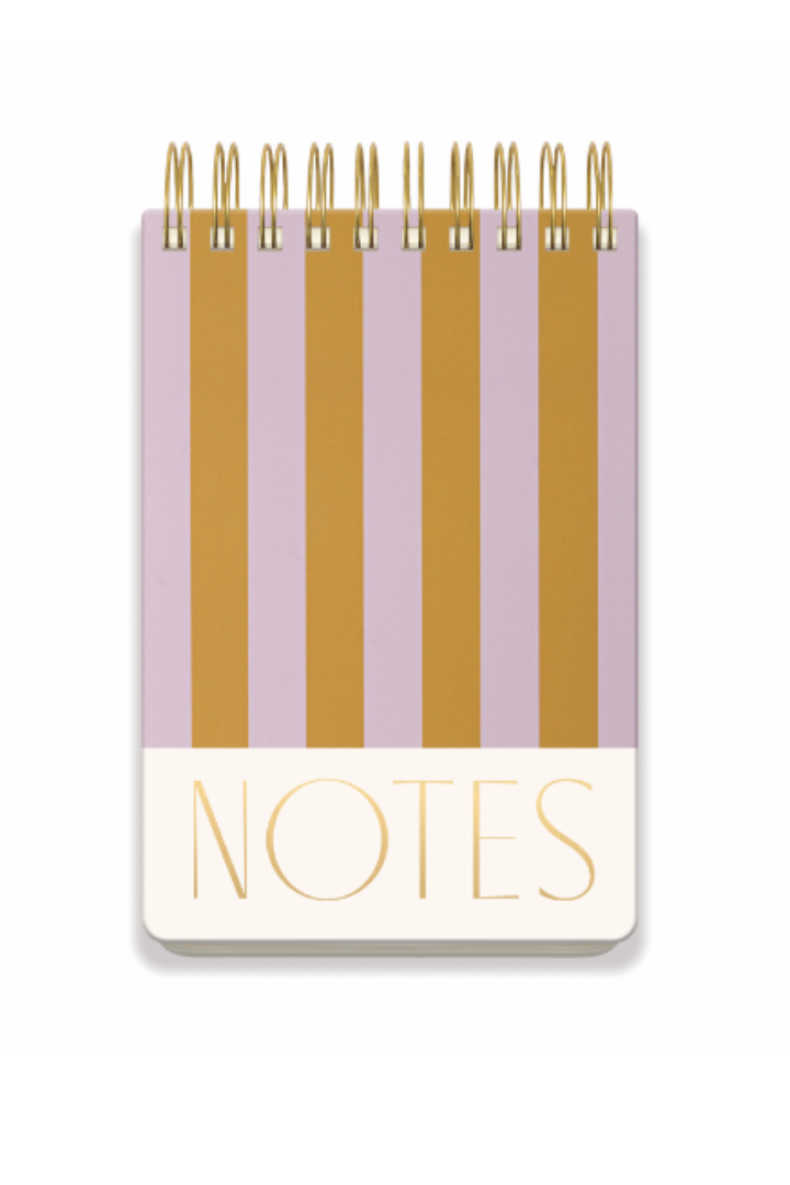 Large Chunky Notepad-Lilac+Ochre Stripes-11- Gift/Home-Designworks-Usher & Co - Women's Boutique Located in Atoka, OK and Durant, OK