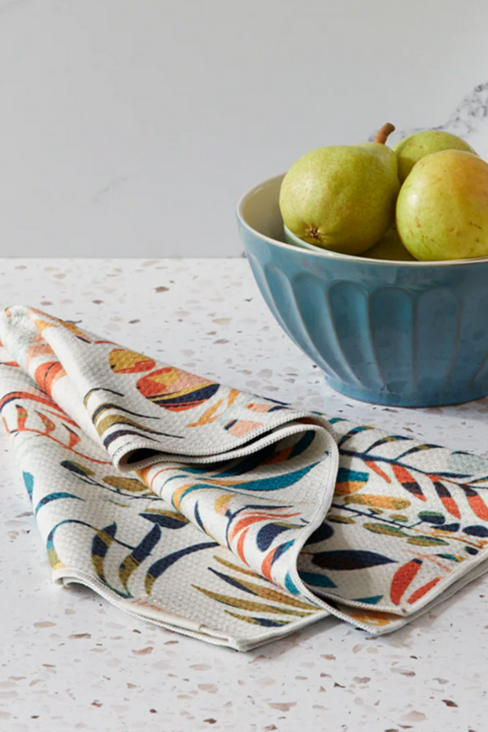 Microfiber Towel-Colorful Leaves-Kitchen-Werkshoppe-Usher & Co - Women's Boutique Located in Atoka, OK and Durant, OK