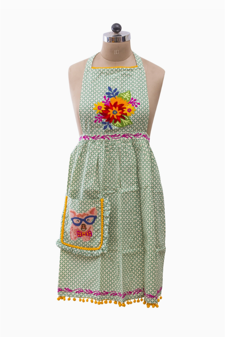 Cooking On The Farm Apron-Pig-11- Gift/Home-Karma Living-Usher & Co - Women's Boutique Located in Atoka, OK and Durant, OK