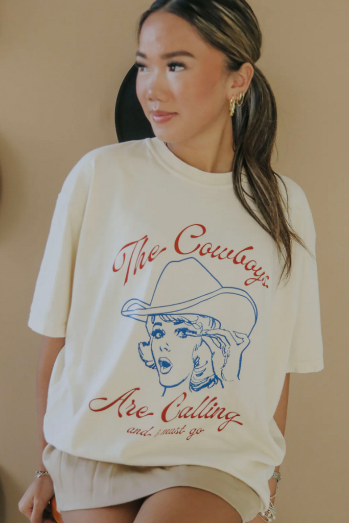 Cowboys Are Calling Tee-Graphic Tees-Charlie Southern-Usher & Co - Women's Boutique Located in Atoka, OK and Durant, OK