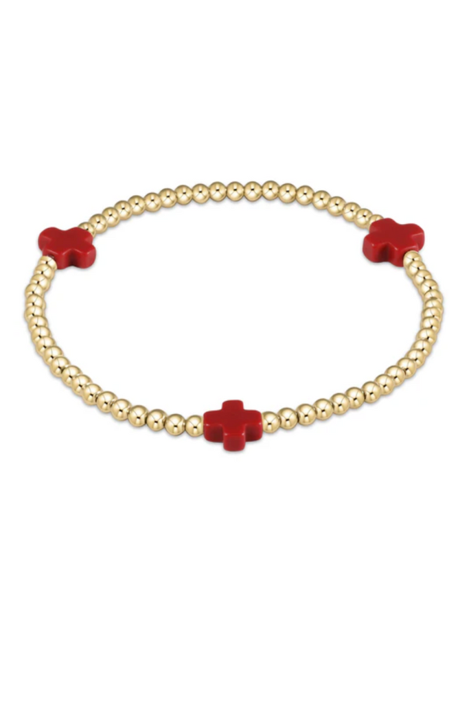 enewton: Signature Cross Gold Bracelet-3mm-Bracelets-ENEWTON-Usher & Co - Women's Boutique Located in Atoka, OK and Durant, OK