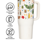 Corkcicle: Cruiser 40 oz-Curio Cream-11- Gift/Home-CORKCICLE-Usher & Co - Women's Boutique Located in Atoka, OK and Durant, OK