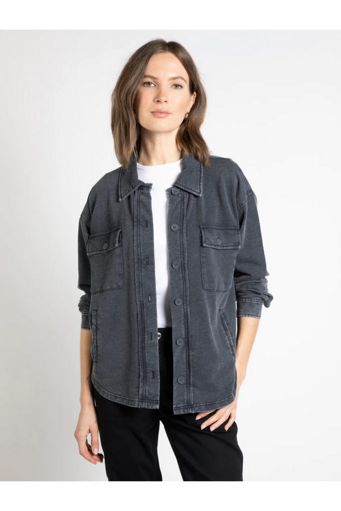 Cyrus Jacket-Noir-Jackets-THREAD AND SUPPLY-Usher & Co - Women's Boutique Located in Atoka, OK and Durant, OK