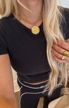 Adjustable Small Coin Necklace-Gold-7- Jewelry-CHANSUTTPEARLS-Usher & Co - Women's Boutique Located in Atoka, OK and Durant, OK