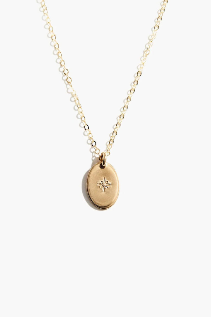 ABLE: Dainty Oval Necklace-14-DISTRESSED-ABLE-Usher & Co - Women's Boutique Located in Atoka, OK and Durant, OK