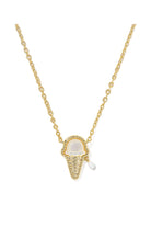Kendra Scott: Ice Cream Necklace - Gold Ivory Mother of Pearl-7- Jewelry-Kendra Scott-Usher & Co - Women's Boutique Located in Atoka, OK and Durant, OK