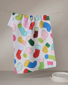 GEOMETRY: Silly Stockings Tea Towel-11- Gift/Home-Geometry-Usher & Co - Women's Boutique Located in Atoka, OK and Durant, OK