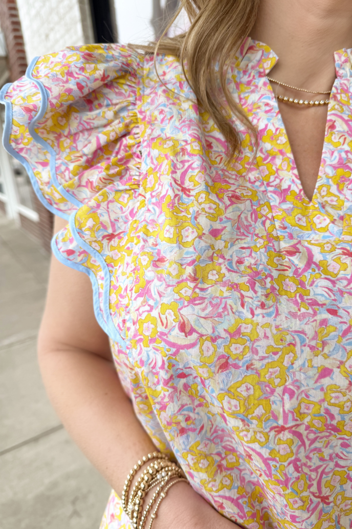 Dolly Blouse-1- Tops-ENTRO-Usher & Co - Women's Boutique Located in Atoka, OK and Durant, OK