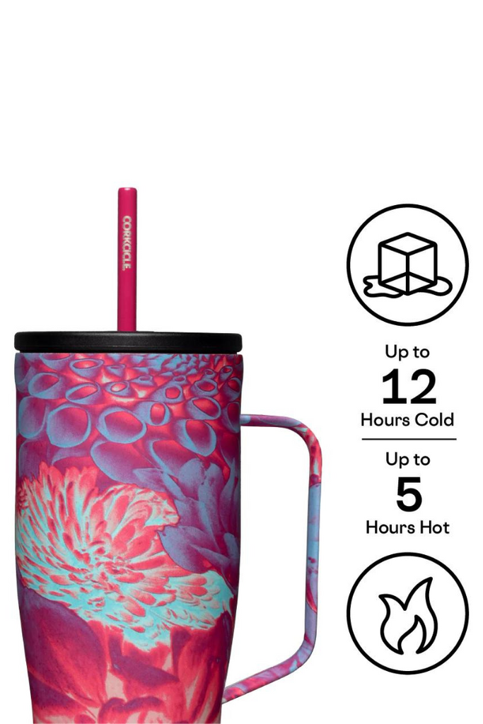 Cold Cup XL- 30oz Dopamine Floral-Home-CORKCICLE-Usher & Co - Women's Boutique Located in Atoka, OK and Durant, OK
