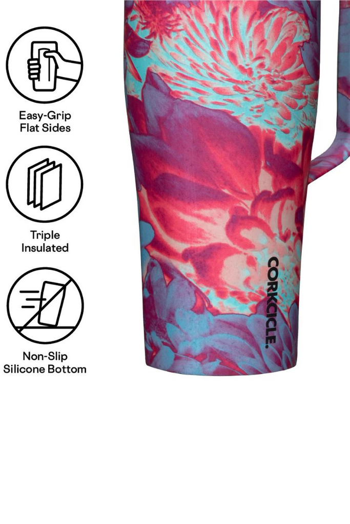 Cold Cup XL- 30oz Dopamine Floral-Home-CORKCICLE-Usher & Co - Women's Boutique Located in Atoka, OK and Durant, OK