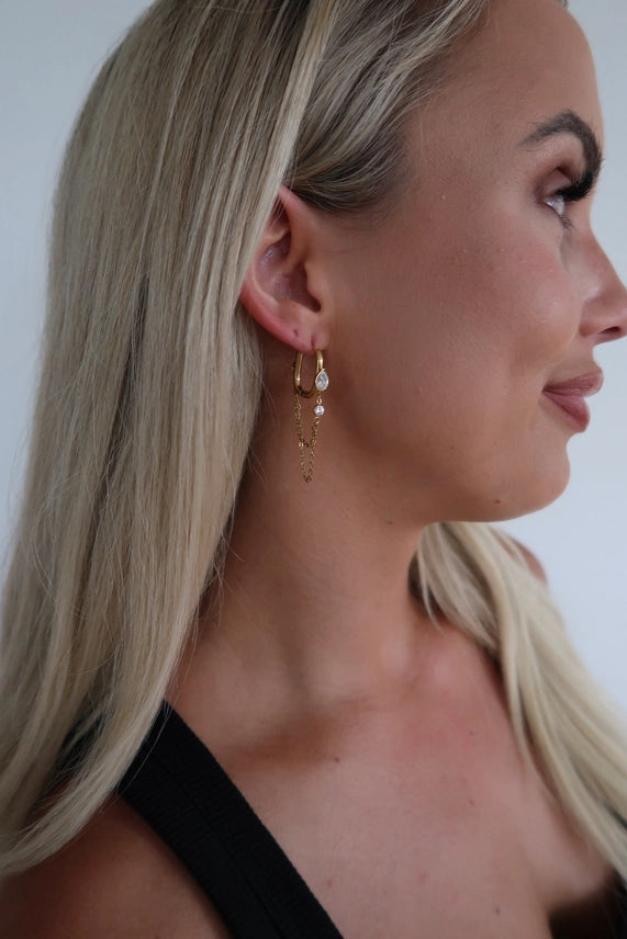 Whitley Earrings-Gold-7- Jewelry-CHANSUTTPEARLS-Usher & Co - Women's Boutique Located in Atoka, OK and Durant, OK