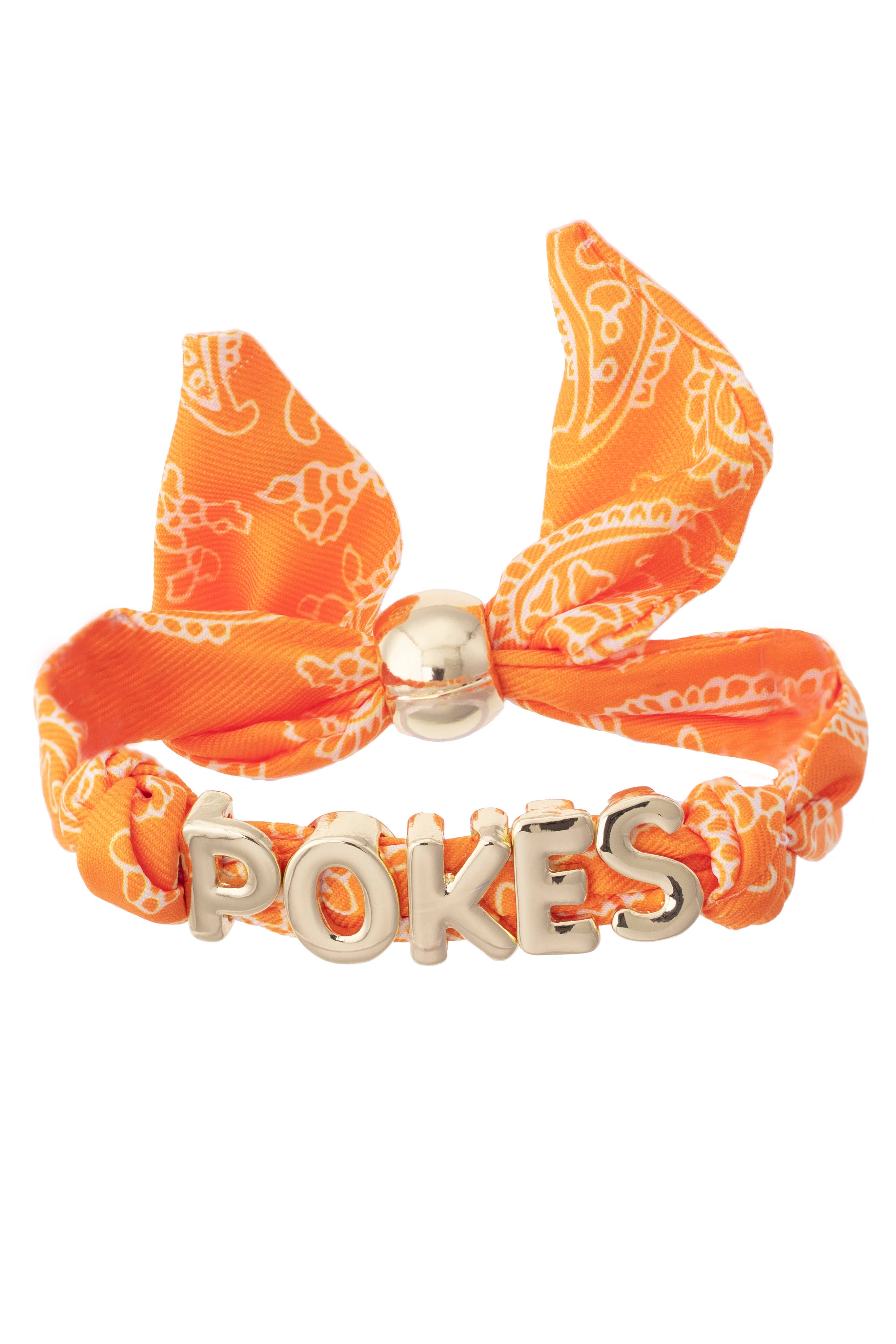 Oklahoma State Cowboys Bandana Slider Bracelet-7- Jewelry-Canvas Style-Usher & Co - Women's Boutique Located in Atoka, OK and Durant, OK