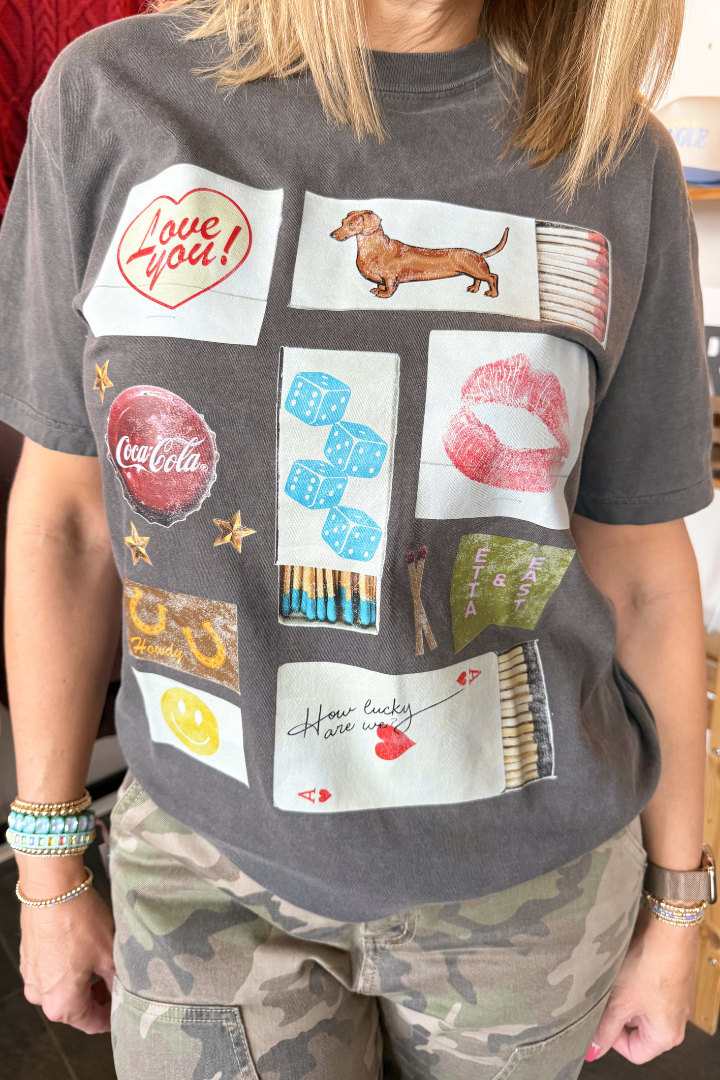 Harvey Matchbox Tee-1- Tops-Etta + East-Usher & Co - Women's Boutique Located in Atoka, OK and Durant, OK
