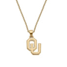 Oklahoma Sooners 24K Gold Plated Pendant Necklace-7- Jewelry-Canvas Style-Usher & Co - Women's Boutique Located in Atoka, OK and Durant, OK