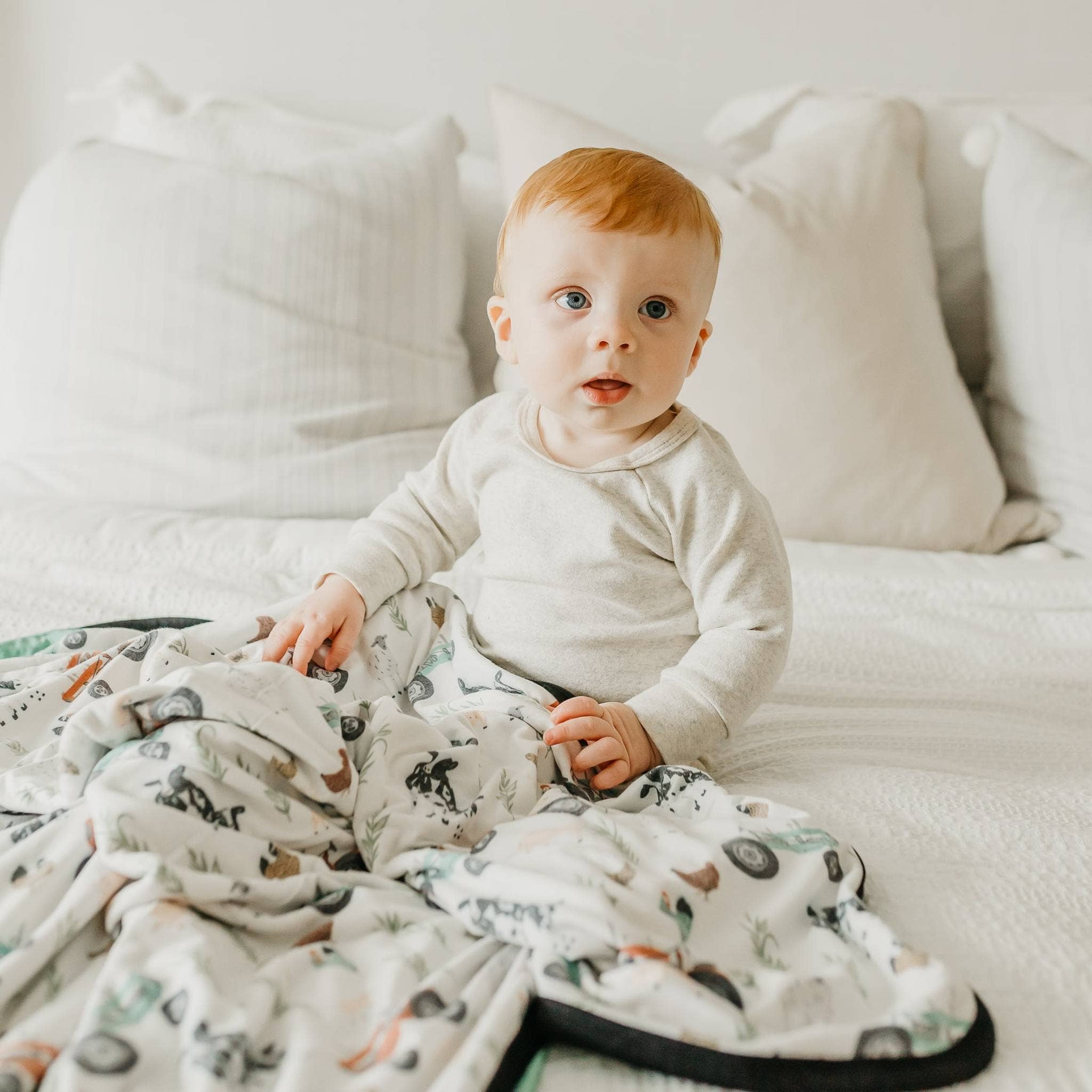 Copper Pearl: Three-Layer Quilt - Jo-12- Baby/Kids/Men-Copper Pearl-Usher & Co - Women's Boutique Located in Atoka, OK and Durant, OK