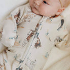 Copper Pearl: Zip-Up Footie Pajama - Montana-12- Baby/Kids/Men-Copper Pearl-Usher & Co - Women's Boutique Located in Atoka, OK and Durant, OK