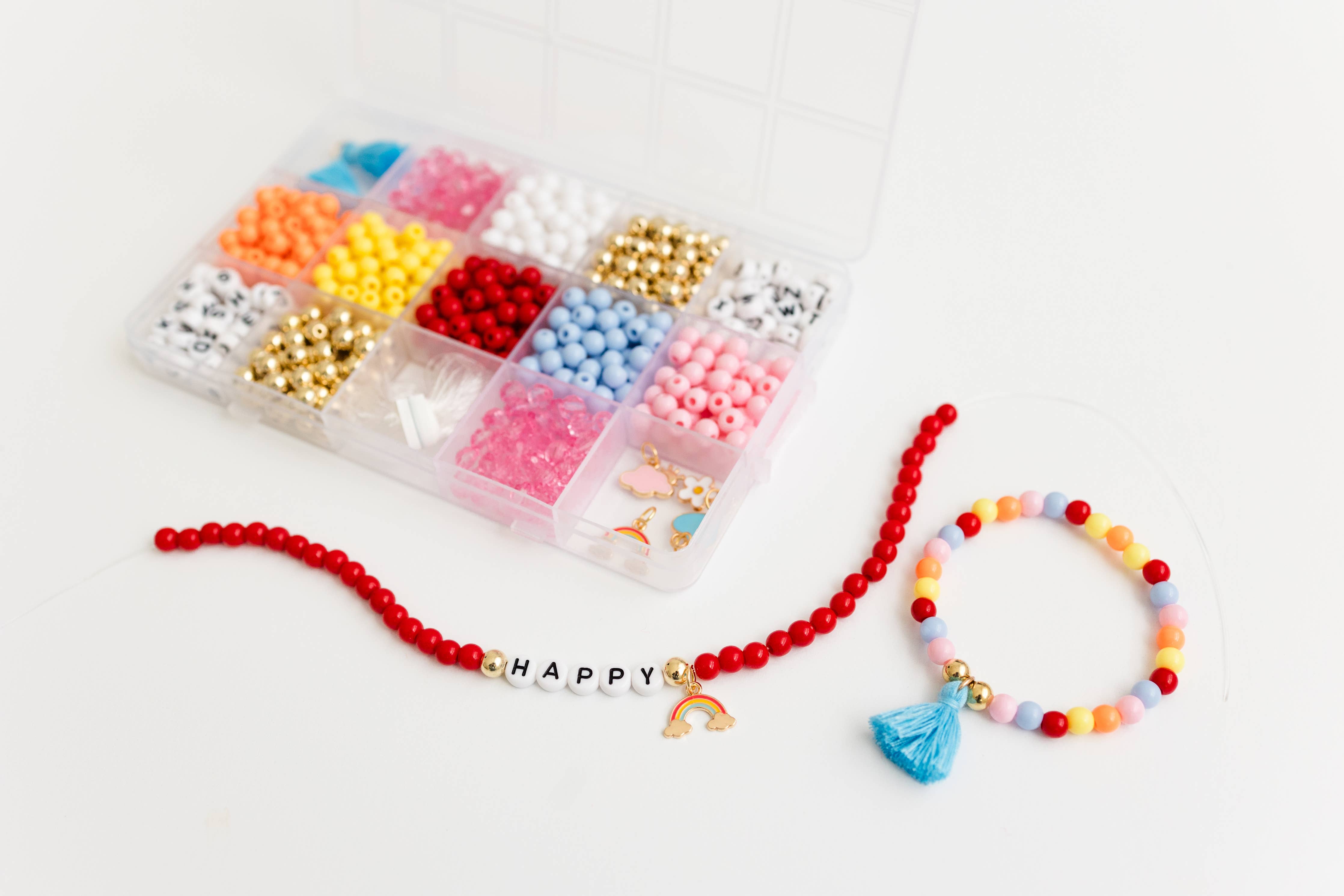 Color My World Rainbow Stretchy Bracelet Kit-11- Gift/Home-Stacked Sweetly-Usher & Co - Women's Boutique Located in Atoka, OK and Durant, OK