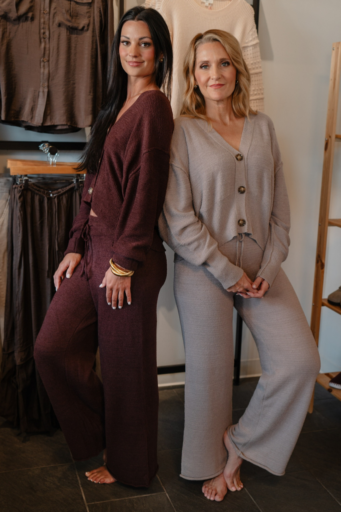 Farrah Pants-Chocolate-Loungewear-Labiz-Usher & Co - Women's Boutique Located in Atoka, OK and Durant, OK