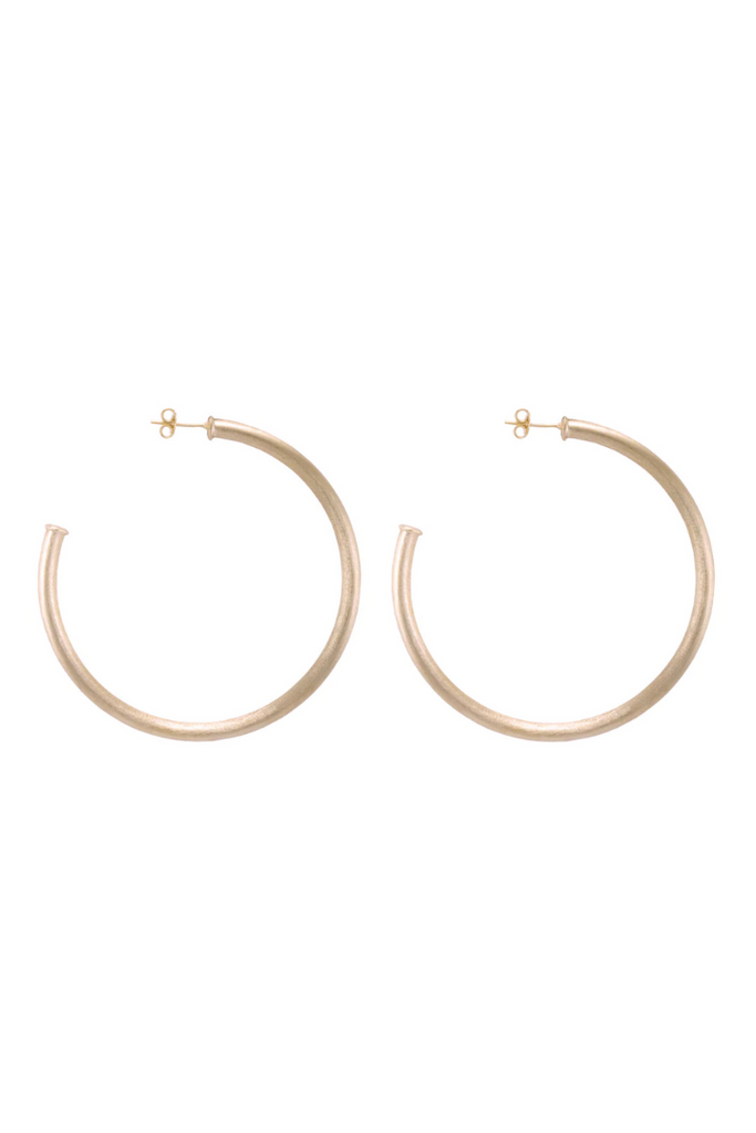 Sheila Fajl: Favorite Hoops-Champagne Gold-Earrings-SHEILA FAJL-Usher & Co - Women's Boutique Located in Atoka, OK and Durant, OK