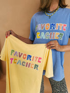 Favorite Teacher Tee-1- Tops-Etta + East-Usher & Co - Women's Boutique Located in Atoka, OK and Durant, OK